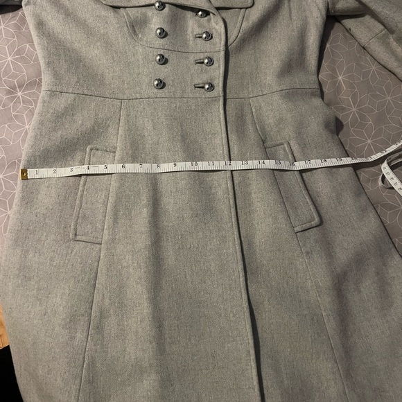 Beautiful grey wool vintage coat - Picture 11 of 12
